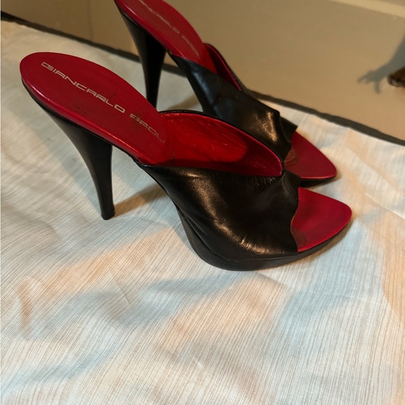 Vintage black small platform mules - Picture 3 of 5